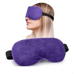 Heated Eye Mask, Moist Heat Eye Compress Microwave Warm Eye Mask for Dry Eyes,